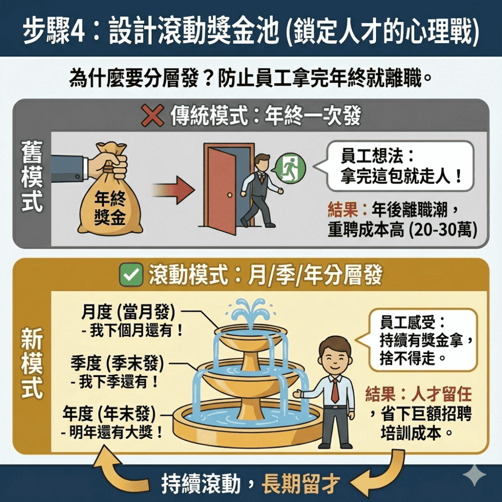 你的獎金制度,只有「年終」嗎?你正在逼走你最優秀的人才|四步驟打造一個『將好人才留下的獎金制度』|有機體企業品牌顧問